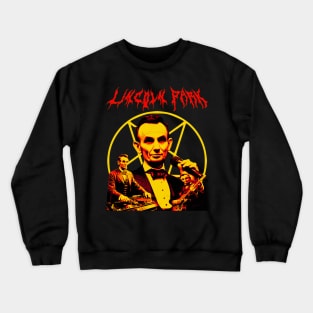 LINCOLN PARK Funny Metal Band Alternate Universe Parody (red) Crewneck Sweatshirt